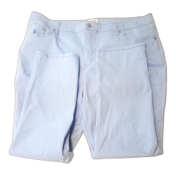Crown & Ivy 5 Pocket High-Rise Stretch Skinny Crop Dockers Size 20W - Picture 1 of 5